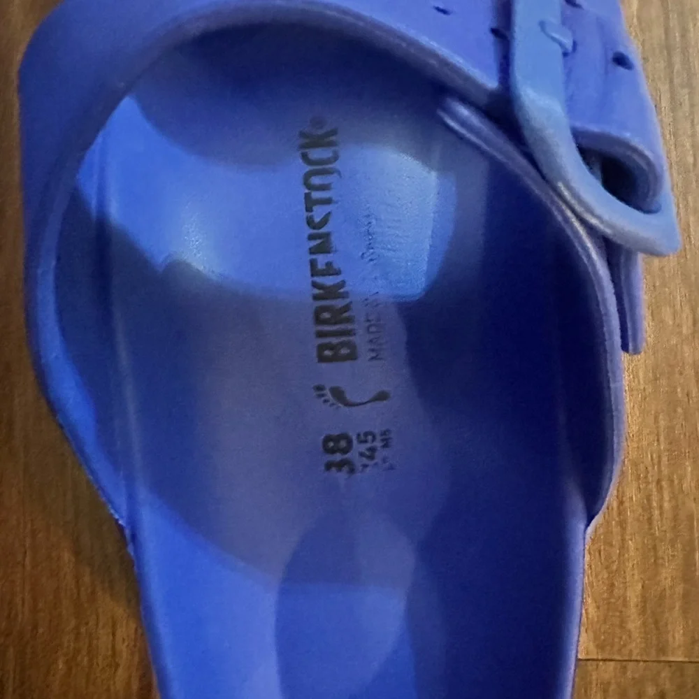 Birkenstock women’s Bright Blue Sandals - Picture 2 of 4